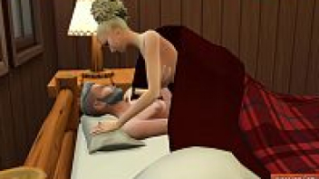 ดูการ์ตูนล้อเลียนเดอะซิมส์ The Sims 18+ ได้เมียในเกมครั้งแรก พามาเย็ดในห้องแบบห่มผ้า เย็ดแรงไปหน่อยจนผ้าห่มเปิด เห็นหีการ์ตูนโดนเย็ดโครตฟิน